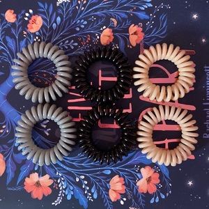 Coiled hair tie/bracelets!